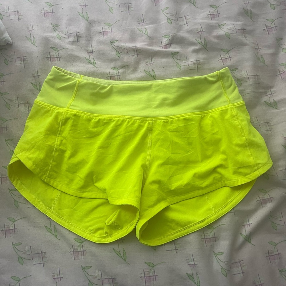 Lululemon neon green speed ups
